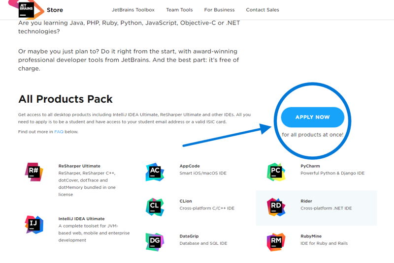Apply For Free PhpStorm License